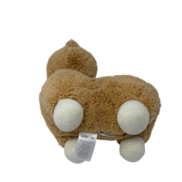 Lambs And Ivy Alpaca Taupe Faux Fur Plush Stuffed Animal Toy Soft And Cuddly - Picture 4 of 10